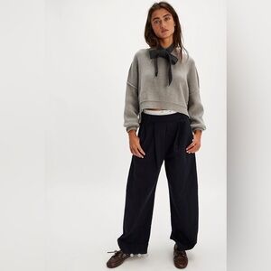 Free People Easy Street Crop Pullover